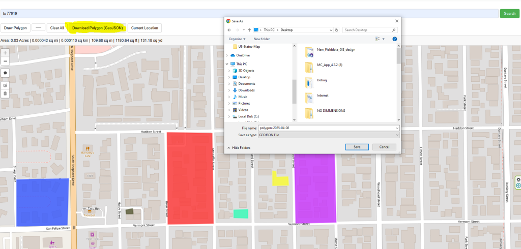 Download as GeoJSON