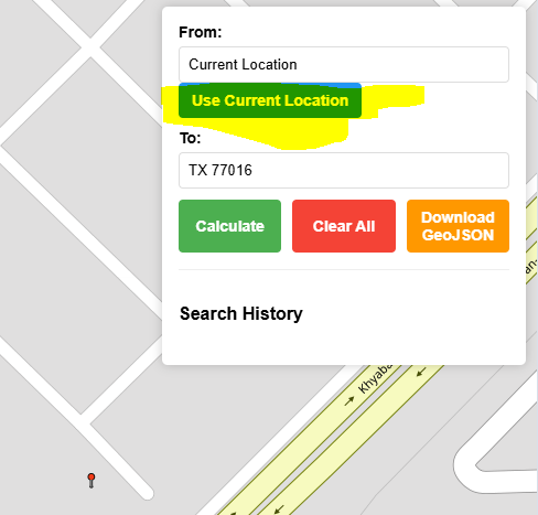 Use Your Current Location as From