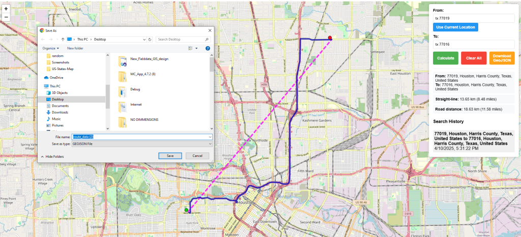 Download as GeoJSON