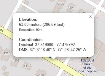Use My Location for your current altitude