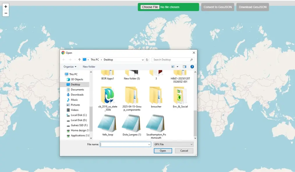 Upload Your GPX File