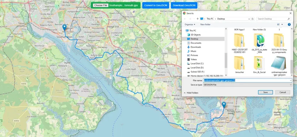 Save the GeoJSON File