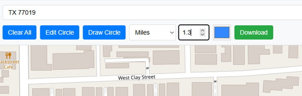 Enter Radius Value