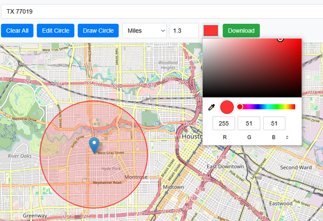 Change Circle Colour