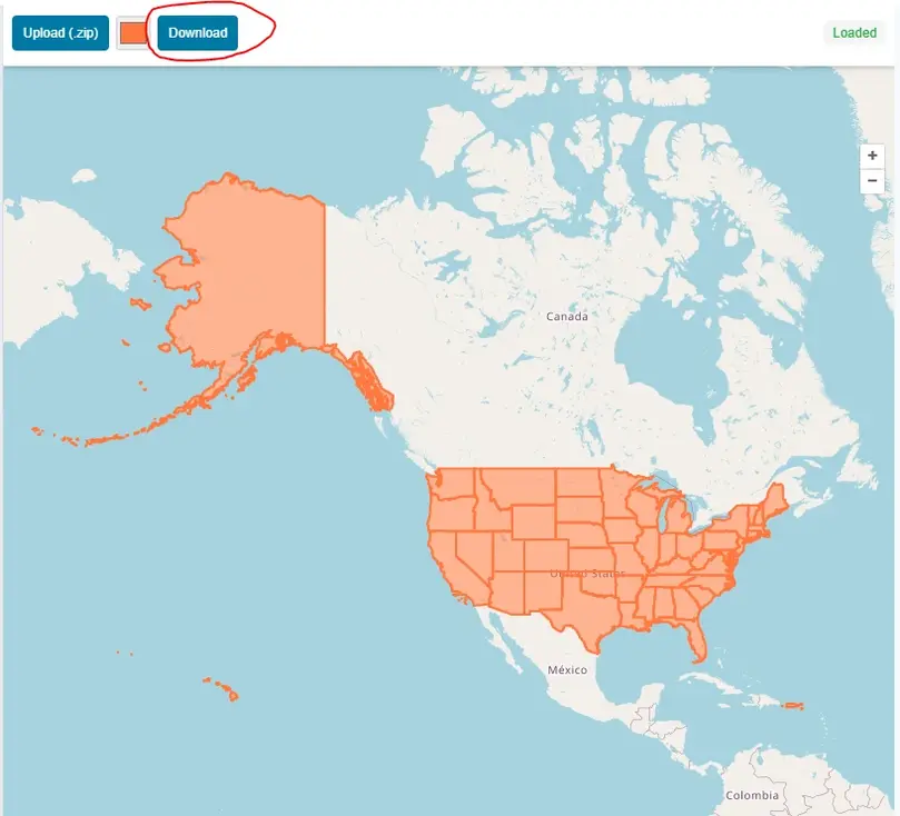 Export as GeoJSON