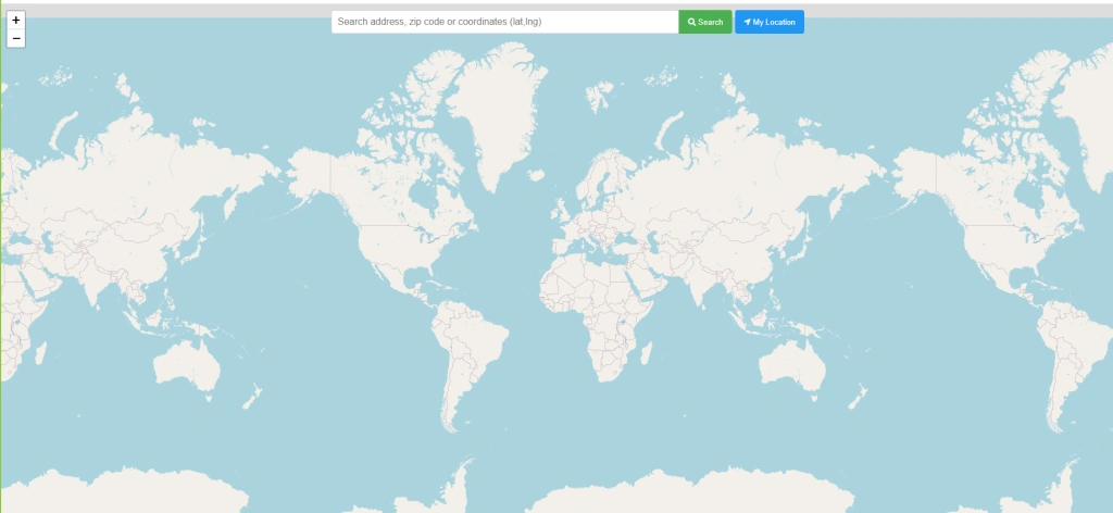 Search by address or current location